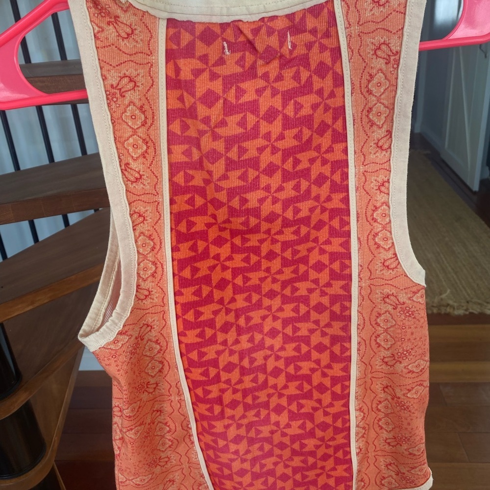 Brand new with tags! We The Free Pink and Cream Tee - Picture 4 of 7